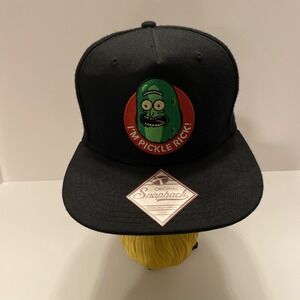 Cartoon Network Rick & Morty I'm‎ Pickle Rick Snapback Ball Cap Hat Adult Swim
